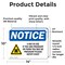 Signmission Radiation & Laser Sign, 10 in H x 14 in W, Vinyl Decal, Rectangle OS-2PACK-NS-D-1014-L-19077 - alternate 6